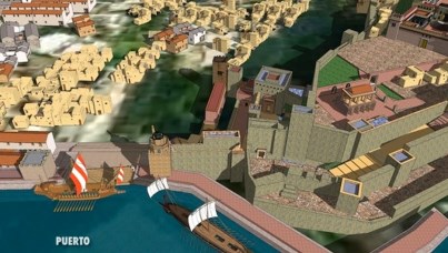 Ilustración de Tres monumentos emblemáticos de Málaga