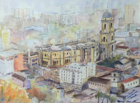 Ilustración de Tres monumentos emblemáticos de Málaga