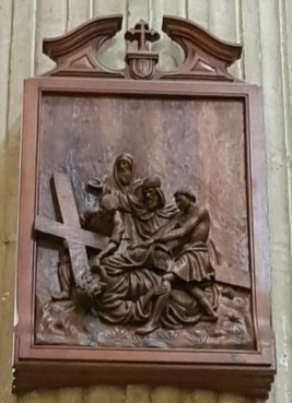 Una de las estaciones del Vía Crucis