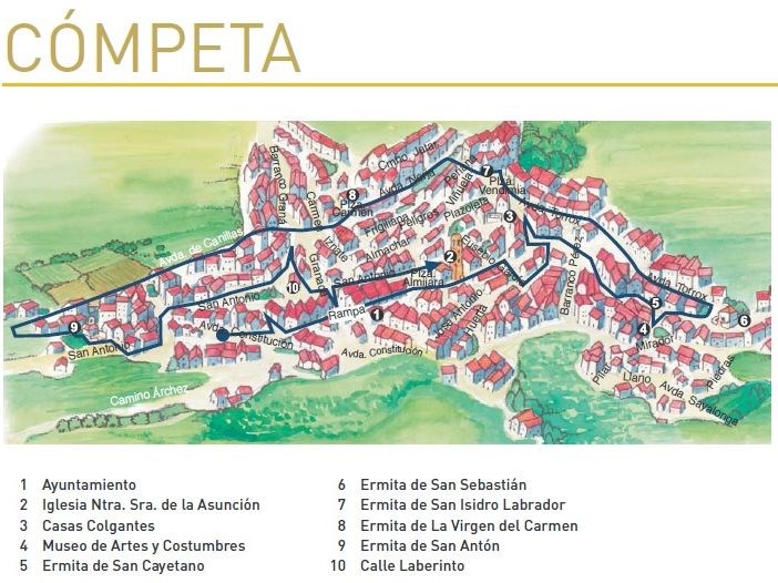Ilustración de Cómpeta