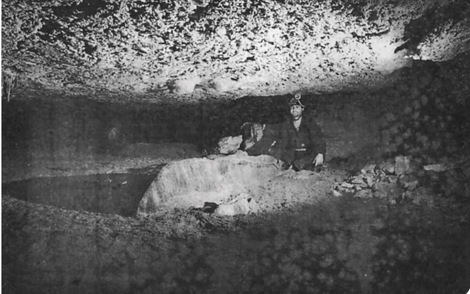 Ilustración de La Cueva de las Estegamitas, en La Araña