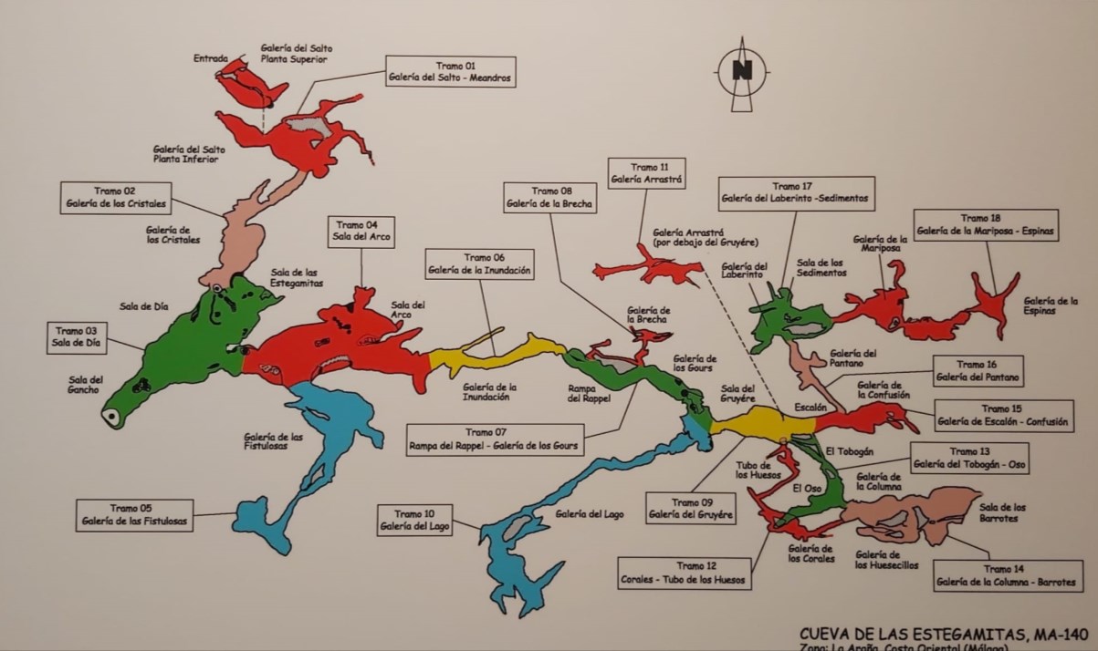 Ilustración de La Cueva de las Estegamitas, en La Araña