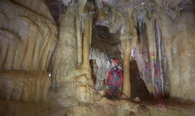 Ilustración de La Cueva de las Estegamitas, en La Araña