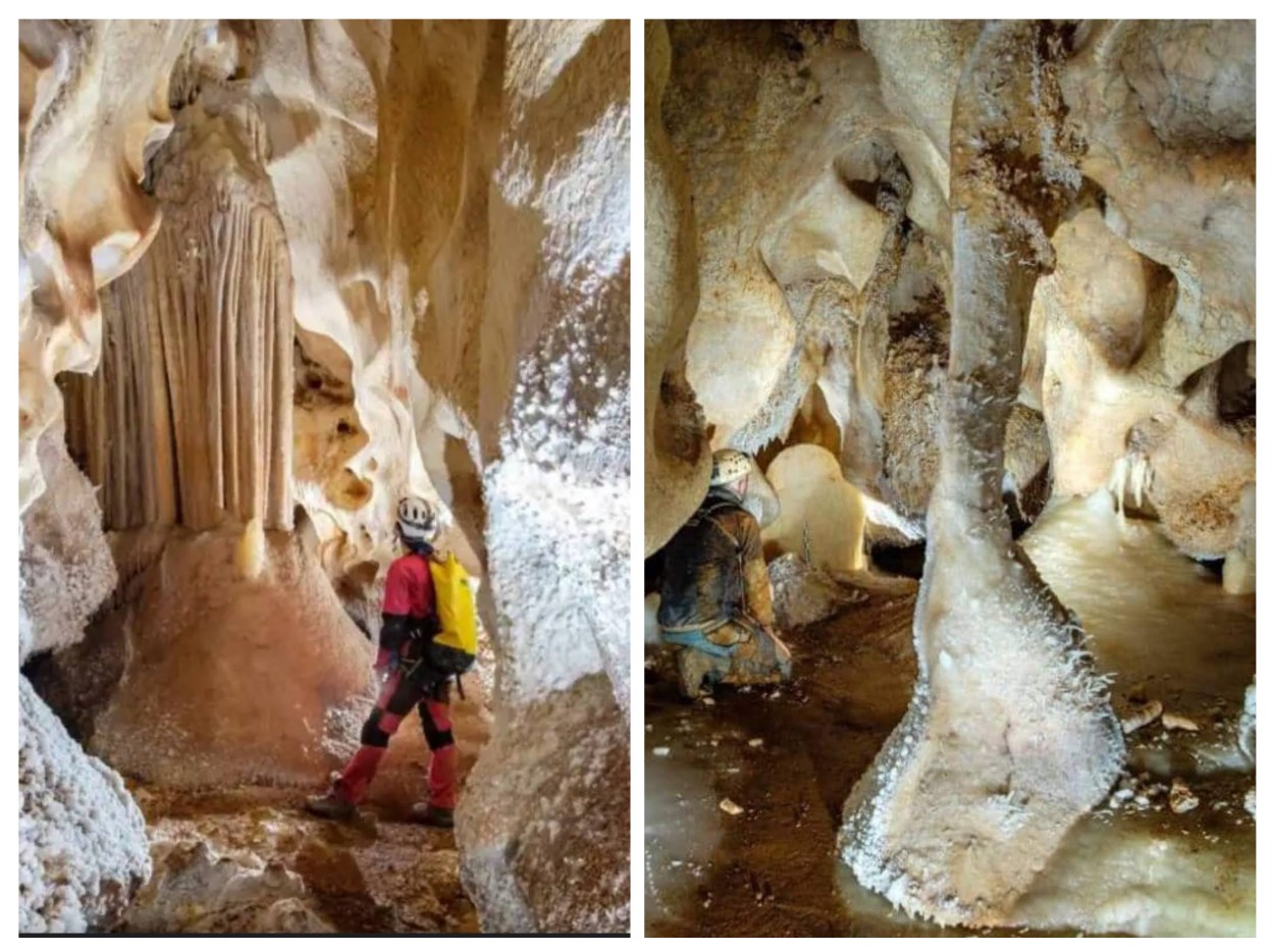 Ilustración de La Cueva de las Estegamitas, en La Araña
