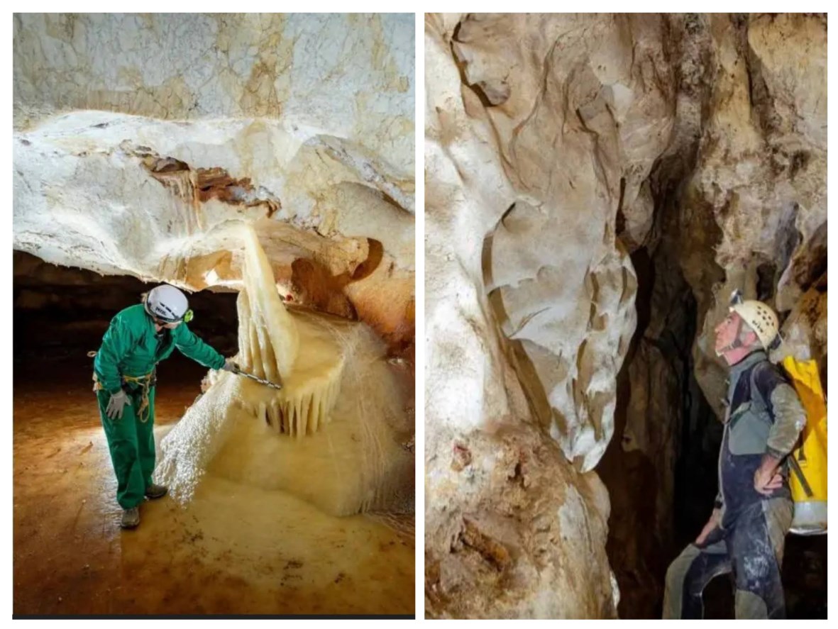 Ilustración de La Cueva de las Estegamitas, en La Araña