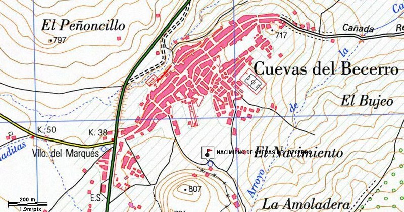 Ilustración de Cuevas del Becerro