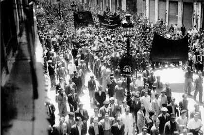 Manifestacion con Motivo del Primero de Mayo