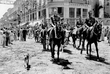 Entrada de Tropas Nacionales por Calle Larios