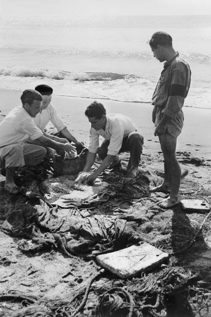 Pescadores en la Playa de Torremolinos