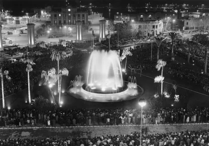 Inauguracion de la Iluminacion de la Fuente Luminosa