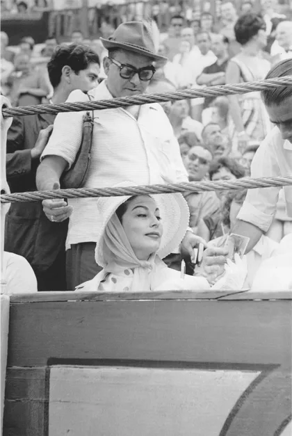Ava Gardner en la Plaza de Toros de la Malagueta