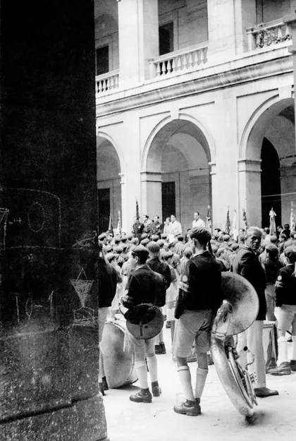 Acto en el Patio de la Aduana