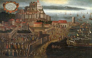 Expulsión en el puerto de Denia (Vicente Mostre, 1613)