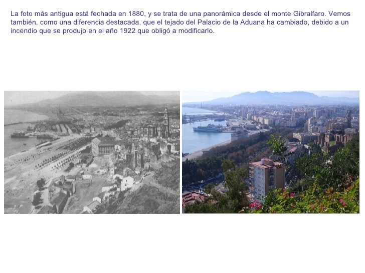Ilustración de Málaga antes · mapas, fotos y dibujos
