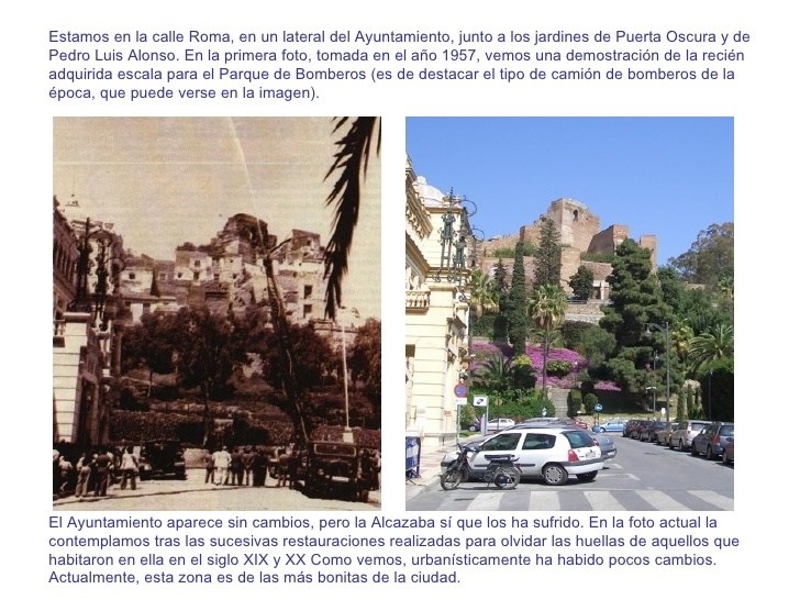 Ilustración de Málaga antes · mapas, fotos y dibujos
