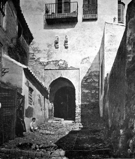 Ilustración de Málaga antes · mapas, fotos y dibujos