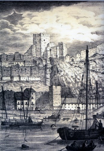 Ilustración de Málaga antes · mapas, fotos y dibujos
