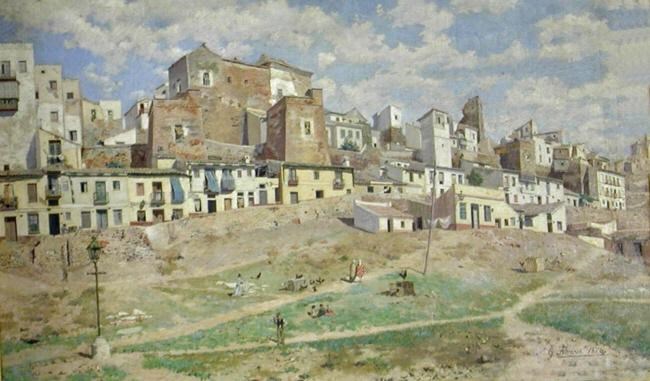 Ilustración de Málaga antes · mapas, fotos y dibujos