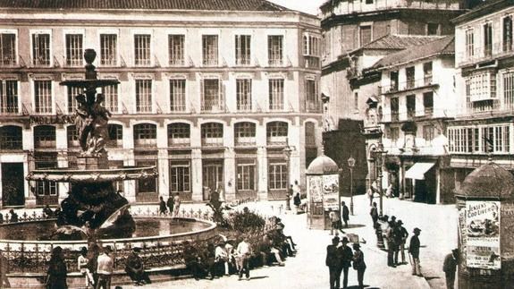 Ilustración de Málaga antes · mapas, fotos y dibujos
