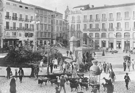Ilustración de Málaga antes · mapas, fotos y dibujos