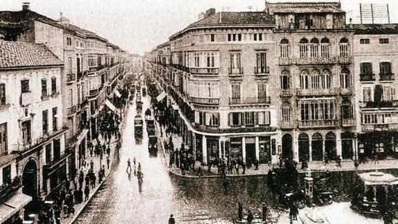 Ilustración de Málaga antes · mapas, fotos y dibujos