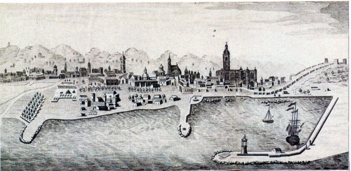 Ilustración de Málaga antes · mapas, fotos y dibujos