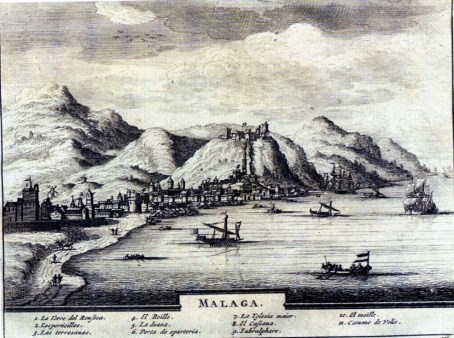 Ilustración de Málaga antes · mapas, fotos y dibujos