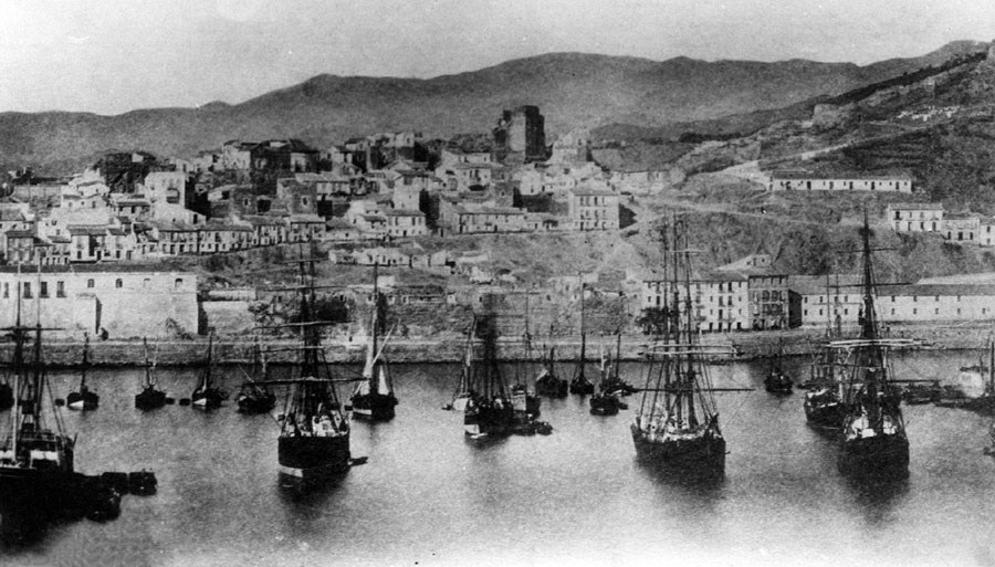 Ilustración de Málaga antes · mapas, fotos y dibujos