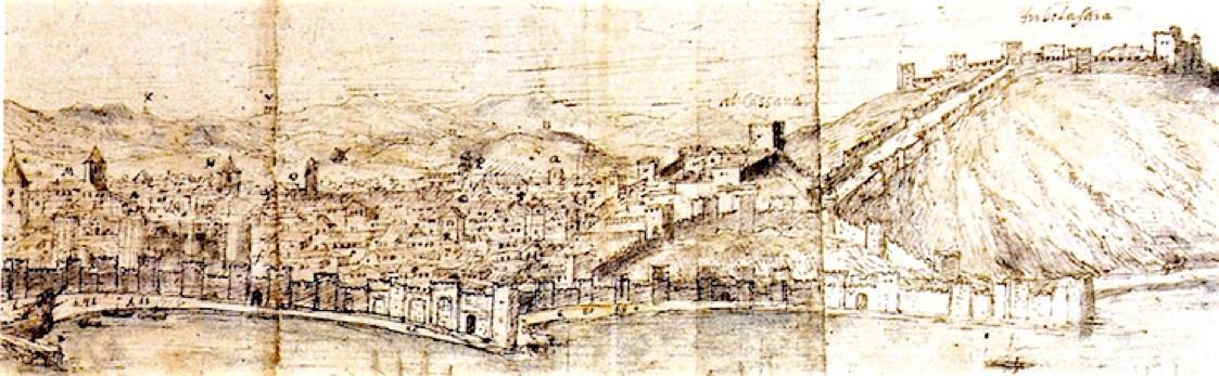 Ilustración de Málaga antes · mapas, fotos y dibujos