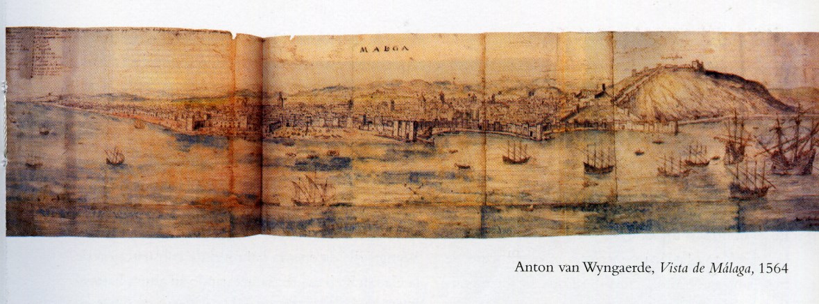 Ilustración de Málaga antes · mapas, fotos y dibujos