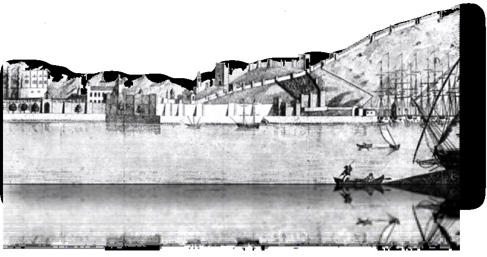 Ilustración de Málaga antes · mapas, fotos y dibujos