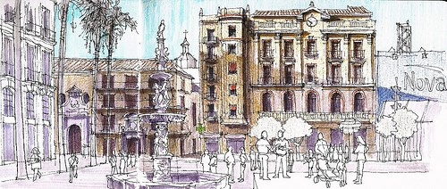 Ilustración de Málaga · generalidades y el centro