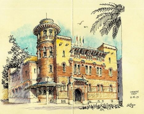 Ilustración de El Parque de Málaga, una visión diferente