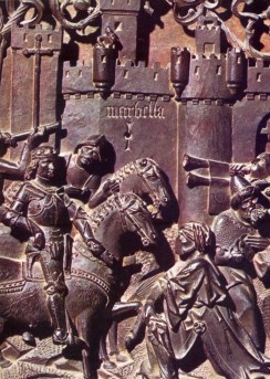 Toma de Marbella, en la sillería de la Catedral de Toledo