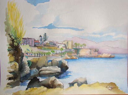 Ilustración de Nerja