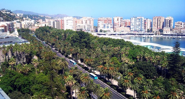 Ilustración de El Parque de Málaga, una visión diferente