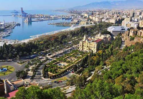 Ilustración de El Parque de Málaga, una visión diferente