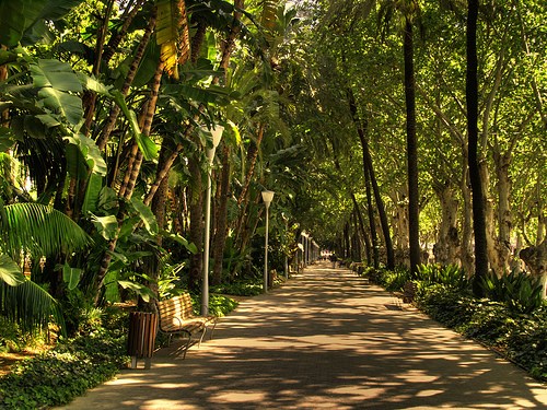 Ilustración de El Parque de Málaga, una visión diferente