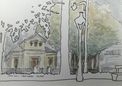 Ilustración de El Parque de Málaga, una visión diferente