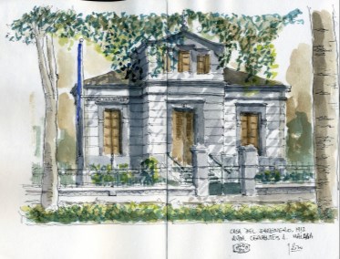 Ilustración de El Parque de Málaga, una visión diferente