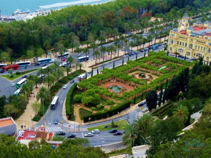 Ilustración de El Parque de Málaga, una visión diferente