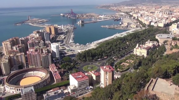 Ilustración de El Parque de Málaga, una visión diferente
