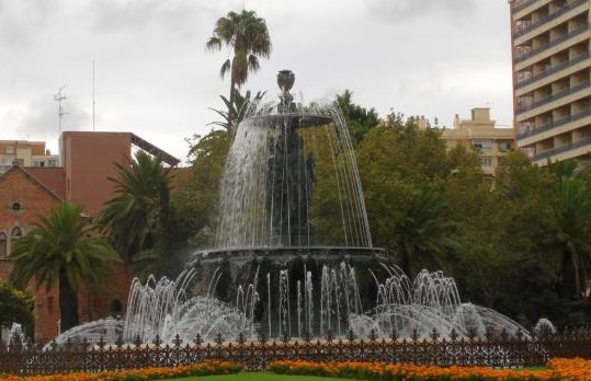 Ilustración de El Parque de Málaga, una visión diferente