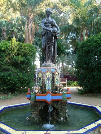 Ilustración de El Parque de Málaga, una visión diferente