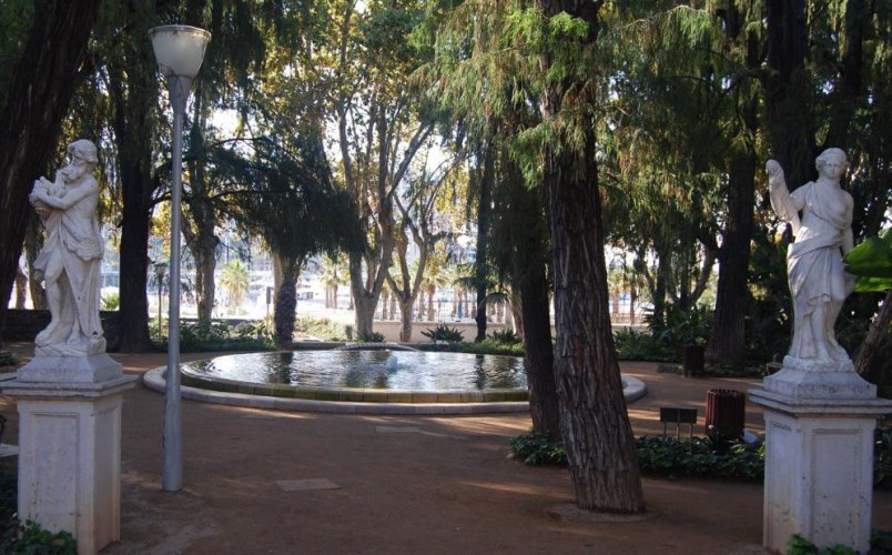 Ilustración de El Parque de Málaga, una visión diferente